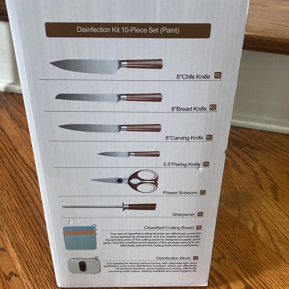 CHARMLINE BRAND NEW Smart Cutting Board & Knife Set With Holder! - Picture 3 of 9